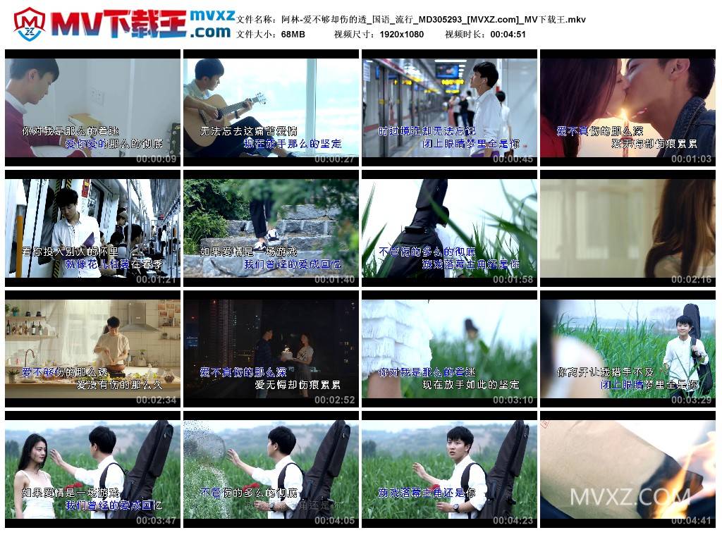 阿林-爱不够却伤的透_国语_流行_MD305293